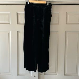 J. Jill velour wide leg pants